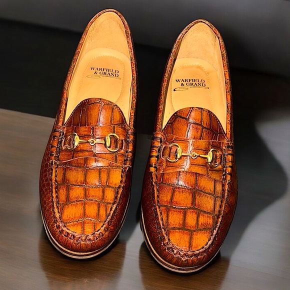 Warfield & Grand Other - EUC! Warfield & Grand Men’s Croc Embossed Loafers